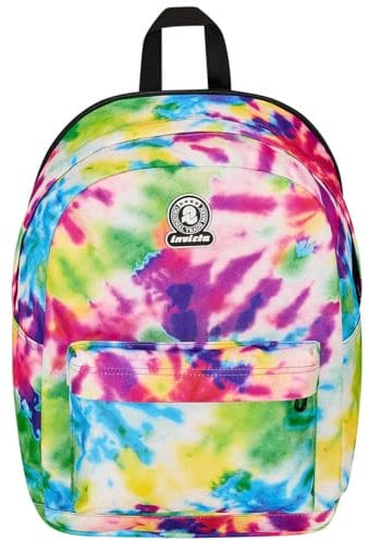 Invicta Zaino Monoscomparto Ollie Fantasy, FULL SPACE, Multicolore, Con Fascia Estenbile tramite Zip, Massima Capienza, Tasca Porta Borraccia e Scomparto Porta Laptop, Scuola & Viaggio, Ragazzi