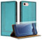 JayModCase Hülle für iPhone SE 2022/2020 / iPhone 8/6 (4,7 Zoll) und Schutzfolie, Premium Leder Flip Schutzhülle mit [Kartenfächer] [Ständer] [Stoßfest] [Magnet] Handyhülle für iPhone 7 - Grün