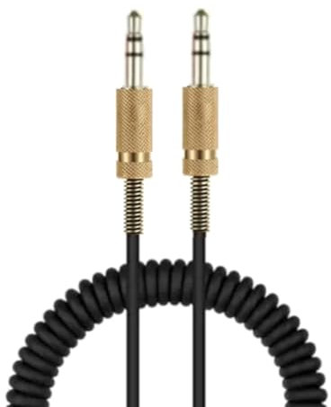 HIOPOIUYT Headphone Cable Replacement Coiled Spring Cable for II 2 3 Headphone with 3.5mm