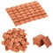 GOMAKERER About 120 Pcs Mini Red Roof Tiles, 1:16 Realistic Tiles Model Ceramic Miniature Model Cement Bricks Landscape Accessories for DIY Dollhouse Bricks Diorama Fairy Garden 17x15mm