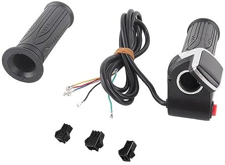 Fuerdich 1 Paar Fahrradlenker, Extender Fahrradvorbau Riser Gasgriff mit LED-Anzeige für Elektroautos, Fahrrad, Roller (36V)