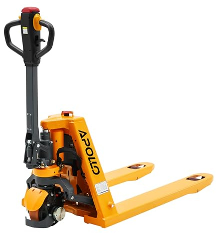 APOLLOLIFT Electric Pallet Jack, Lithium Battery Truck Fully Powered Handling Jacks 3300 lbs Capacity 48 x 27 Forks, Safe Equipment for Industrial and Commercial Use