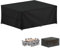 LAMUNI Garden Furniture Cover 220x140x74cm Rattan Patio Table Cover, 420D Oxford Patio Set Covers Waterproof Outdoor Garden Table Cover Windproof Rectangular Patio Table and Chairs Covers