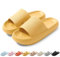 HEOAARG Ciabatte Uomo Donna Casa Comode Slide Pantofole a Nuvola Antiscivolo Ciabatte Piscina Morbide Ciabatte Aperte Estive Leggero Ciabatte Doccia Spiaggia Interno Esterno，Giallo,38-39 EU