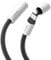 Hagibis USB C Cable with Protective Cap, 240W Fast Charging Cable with 480Mbps Data Transfer, Type C PD 3.1 Fast Charger for iPhone 15 16 Pro Max, iPad, MacBook Pro Air (Black White, 0.8ft)