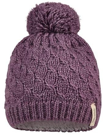 Sterntaler MÄDCHEN Bommelmütze meliert Beanie-Mütze, Purpur, 51