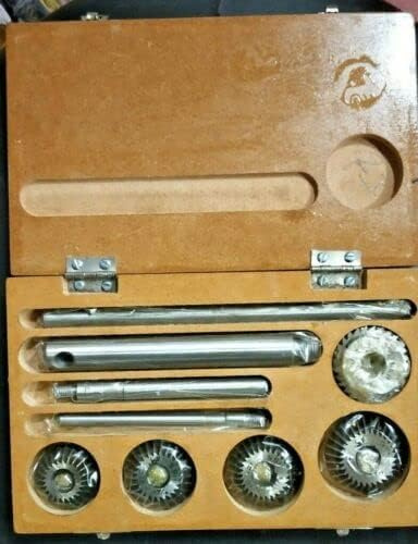 ZAPTON Lot de 5 emporte-pièces pour siège de soupape et visage - Pour voitures et vélos vintage en bois