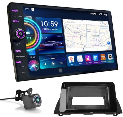 UGAR UXB Kompatibel für BMW 5 Serie F10 F11 F18 F07 2010-2017 9 Zoll Android 13 DSP 8 GB + 128 GB DAB+ HD Full Touchscreen GPS Navigation