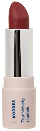 KORRES True Velvety Lipstick Terra Red 57, roter Lippenstift mit intensiver Farbe & cremiger Textur, hohe Deckkraft & Semi-mattes Finish, vegan, 3g
