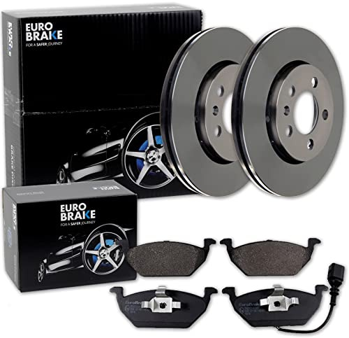 Eurobrake Bremsscheiben 256mm Beläge vorne | 5815204758 + 5502224745 Kompatibel mit A1 (8X1, 8XK),A1 Sportback (8XA, 8XF),Polo V (6R1, 6C1),Polo V Kasten/schrägheck (6R1