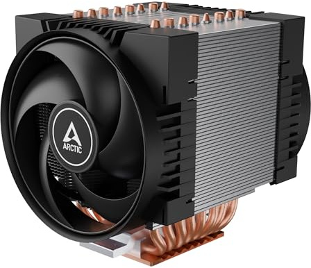 ARCTIC Freezer 4U-OneX - Server CPU Cooler for AmpereOne LGA5964, 2 x 120 mm PWM Fans (400–3300 rpm), 8 Heatpipes, Double Ball Bearing, 4U Rack Compatible