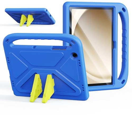 FDHYFGDY Coque pour Samsung Galaxy Tab A11 Plus/A11+ 11, Léger Résistante Étui Antichoc Poignée de Transpor, Housse de Protection Robuste pour Enfant und Adulte Coque, Bleu