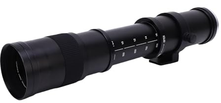 VBESTLIFE 420-800mm F8.3 Telephoto Zoom Lens for EF EF-S Mount Cameras, Manual Focus Lens with Multi Layer MC Coatings (Black)