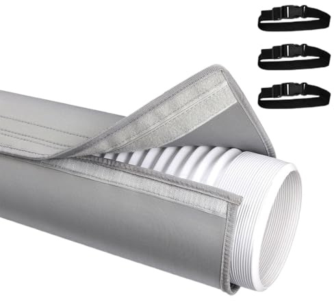 Copertura del tubo CA - Neoprene 59,06 pollici Avvolgimento isolante antipolvere, protezione per tubi del condizionatore d'aria | Manicotto per tubo termico, copertura a risparmio energetico per l'ins