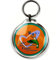 PC3721@ Porte-clés rond photo en acrylique transparent blanc, insert de diamètre 45 mm, modèle 96506 (10 pièces)