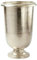 Alu Pokal Vase Gefäß H36D25cm - Antikstil - Farbe: Silber