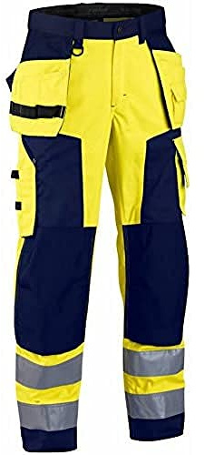 Blakläder Bundhose High Vis Klasse 2, 1 Stück, D128, gelb / marineblau, 156818113389D128