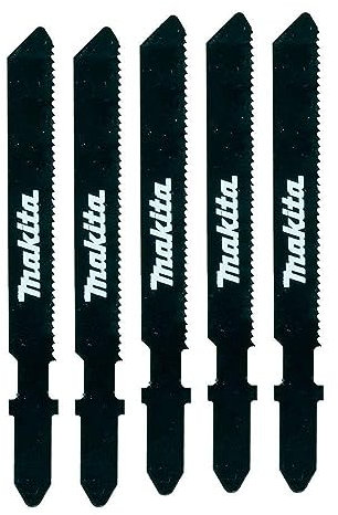 Makita 5 Piece - T Shank Metal Jigsaw Blades for Jig Saws - Fast & Straight Cuts for Metal & Aluminum - 2 21 TPI HSS Saw Blades