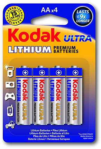 Kodak 30411517 Ultra Litio AA 4 Pack