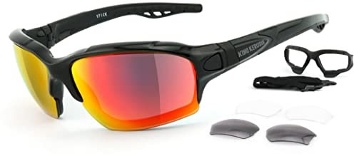 King Kerosin KK195 Sonnenbrille (Black,One Size)