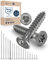 100x Vis à bois tête fraisée en Acier inoxydable Torx V2A vis inox 6x100 pour panneaux d'aggloméré Bois Filetage partiel 6mm fort 100mm long 100 pièce en acier A2