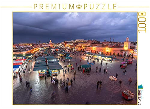 CALVENDO Puzzle Djemaa EL Fna in Marrakesch 1000 Teile Puzzle quer | 1000 Teile Lege-Größe 64 x 48 cm Foto-Puzzle für glückliche Stunden