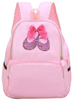TENDYCOCO Ballerina Rucksack Ballett Tanz Tasche Pailletten Kleinkind Rucksack Schultasche für kleine Mädchen Kinder