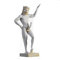 Satyr Pan Panas Greek Roman Statue Handmade Alabaster Gold Male Figure 12.6