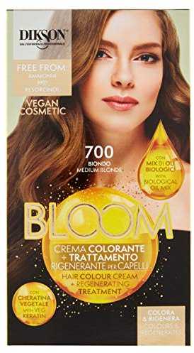 DIKSON BLOOM Haarfärbecreme 700 Blond | Mischung aus Bio-Ölen