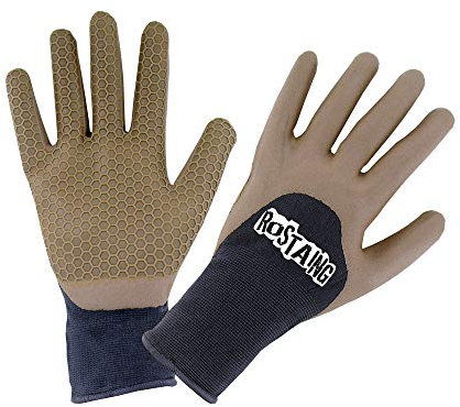 Rostain ONE4ALL-IT09 Gartenhandschuhe, bequem, wasserdicht, Größe Plantation, Unkrautfrei ONE4ALL-ROSTAING-Größe 09, beige/schwarz, 9