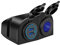 Giantdeer 12V Steckdose, QC3.0 Dual USB Steckdose mit Touch-Schalter, wasserdichte Zwei Loch Zelt Typ 12V ZigarettenanzünderSteckdose für Autos Motorräder Marine