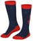 Trollkids SKI SOCKS Ski Socken, Mystikblau/Hellrot, Größe 23-26