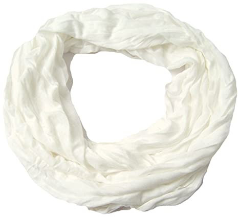 Niklarson Loop Schal Tuch weiß Rundschal 160x45cm unisex Schlauch T7029