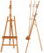 VISWIN Cavalletto Inclinabile A-Frame di Altezza Massima 226 cm, Grande Cavalletto Artistico da Studio con Vassoio, Cavalletto per Pittura in Legno Massello di Faggio per Adulti, Studenti - Naturale