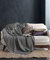 BOHORIA® Tagesdecke Atelier Oriental extra groß 165x220cm | 100% Baumwolle | Oeko-Tex® | Überwurf für Sofa, Sessel & Bett | Sofadecke Wolldecke Wohndecke (Obsidian)