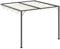 Outsunny Pergola adossable Retractable dim. 3L x 3l x 2,3H m pavillon de Jardin Toile Polyester Haute densité crème Structure métal époxy Gris