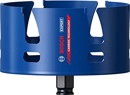 Bosch Professional 1x Seghe a Tazza Expert Construction Material per Legno Tenero, Ø 121 mm, Accessorio Trapano a Percussione