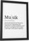 Papierschmiede® Definition: Musik, DIN A5 (15x21 cm), Poster für Wohnzimmer, Schlafzimmer, Küche, Esszimmer, Wandbild Geschenk Wanddeko - ohne Rahmen