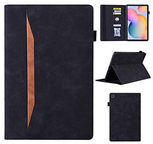 CASAFUNY Funda Compatible con Samsung Galaxy Tab S6 Lite 10,4 2022/2020 (SM-P613/P619, SM-P610/P615) Protectora Carcasa Contraportada de TPU con Soporte Función Auto-Sueño/Estela, Negro
