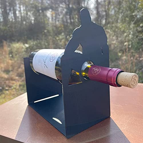 YOPU Barry Wood Single Bottle Wine Holder, Novelty Wine Holder, Bar Decoration Wine Rack, Creative Funny Adult Decoration Table Centerpiece Wine Bottle Holder for Kitchen, Home, Bar