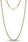 Cadoline Gold 316L Stainless Steel Chain For Men Jewellery 3mm 18 Inch Knot Rope Necklace