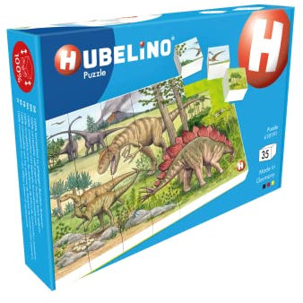Hubelino Puzzle #410191 Welt der Dinosaurier, 35-teilig, kompatibel mit Bausteinen Anderer Hersteller