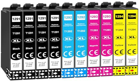 T1291 T1292 T1293 T1294 Druckerpatronen Kompatible für Epson WF 3520 Druckerpatronen Workforce Stylus SX235W SX435W SX445W Stylus Office BX635FWD BX320FW BX305f BX305FW BX625FWD BX525WD