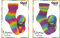 Doppelpack Surprise Regenbogenwolle von Opal, 2x100 g (je Farbe 1x),4-fädig,75% Schurwolle/25% Polyamid