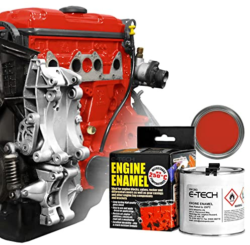 E-TECH - Matt Red - Car/Bike Engine Enamel Paint - 250ml…
