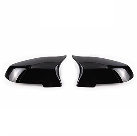 Außenspiegelkappe Carbon Look Schwarz Für BMW 5 6 7 Serie F10 F11 F18 F07 F12 F13 F06 F01 F02 Für LCI Auto Rück Seite Spiegel Abdeckung Kappen Seitenspiegel Abdeckkappen (Farbe : Schwarz)