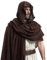 YUEMOE Schal Braun Wrap Mantel Primitive Mittelalterliche Schulter Cowl Mann Schal (gelb-braun)