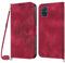 Netany Lanyard Case for Samsung Galaxy A51 4G, PU Leather Wallet Phone Case with Adjustable Crossbody Lanyard Strap, Card Holder Magnetic Flip Folio Shockproof Case Cover for Samsung A51 4G (Red)