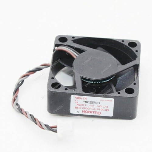 CYRMZAY Compatible pour SUNON MF30101V1-Q000-G99 12V 1.02W 30x30x10mm 3CM 3-Wire Cooling Ventilateur