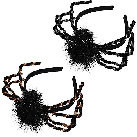 DOITOOL 2St Spinnen-Stirnband haarschmuck Blitz Kopfbedeckung Lieferungen schmücken Requisiten Tuch